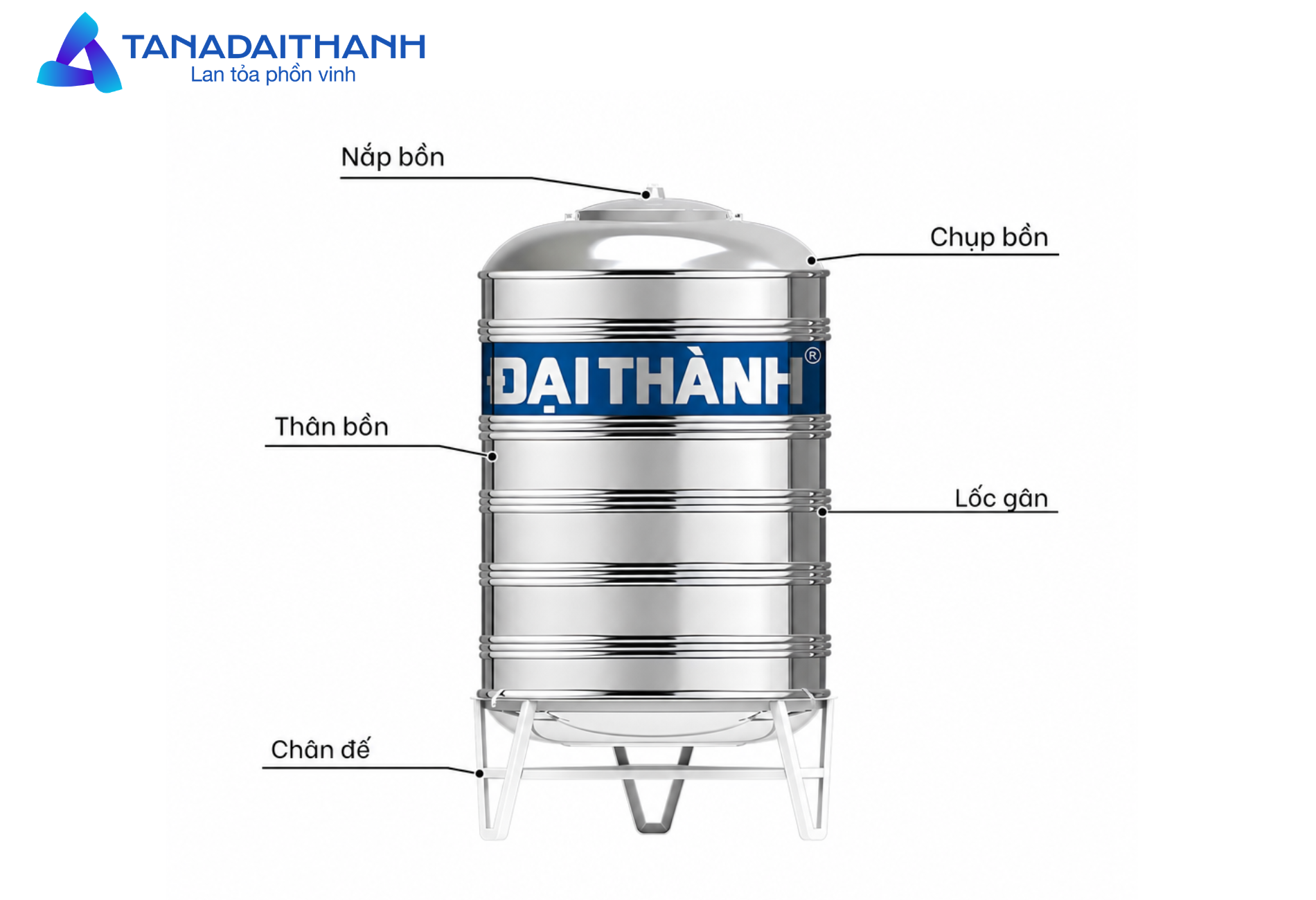 Cấu tạo chắc chắn, gồm nhiều bộ phận