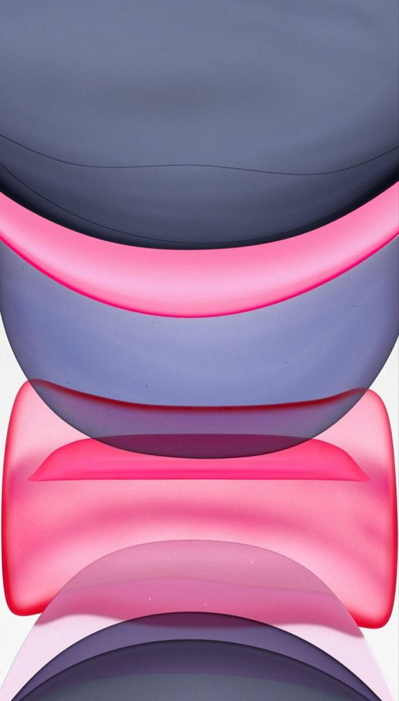 Hình nền iOS 27 trừu tượng với các lớp đen – hồng đan xen ấn tượng