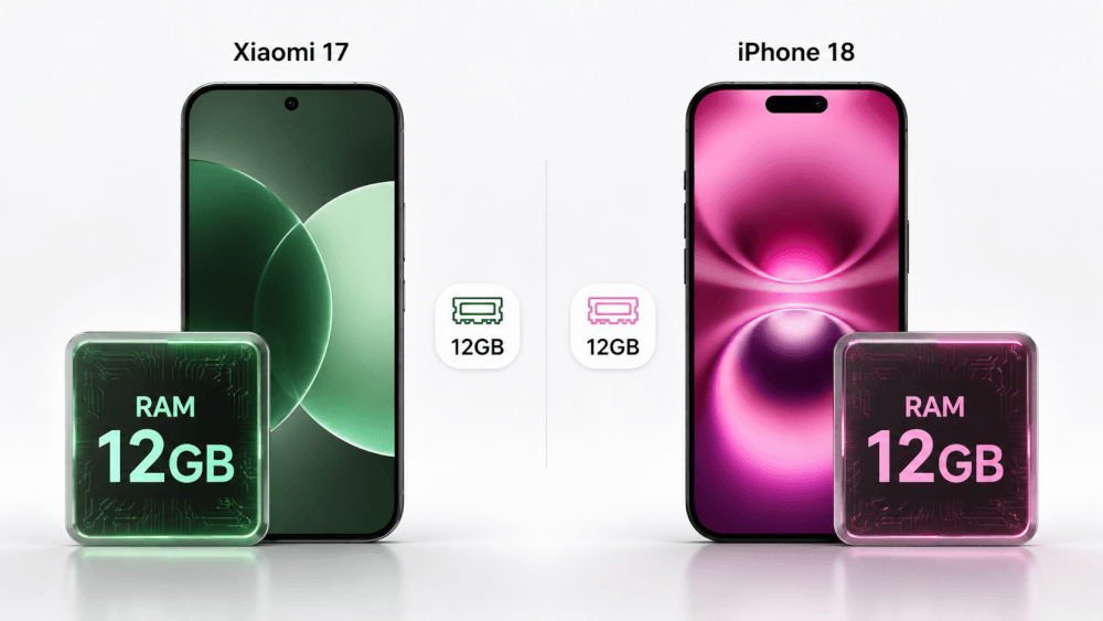 So sánh Xiaomi 17 vs iphone 18