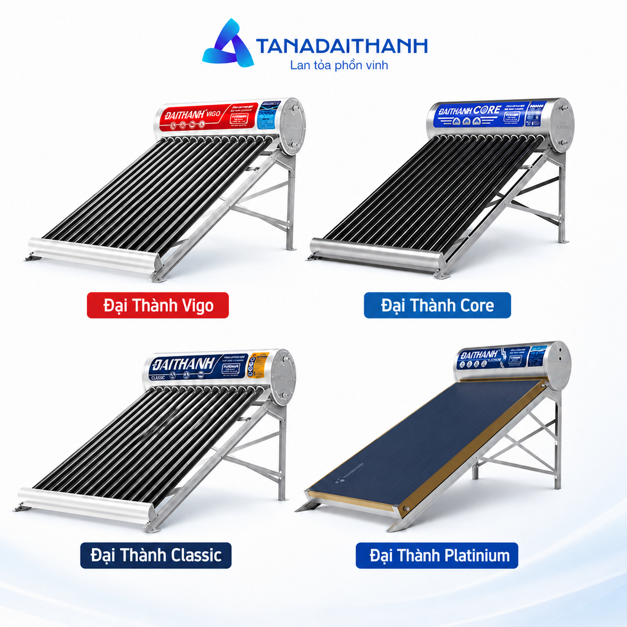 Các dòng bồn năng lượng mặt trời Đại Thành có khả năng chống chịu giữa thời tiết khắc nghiệt