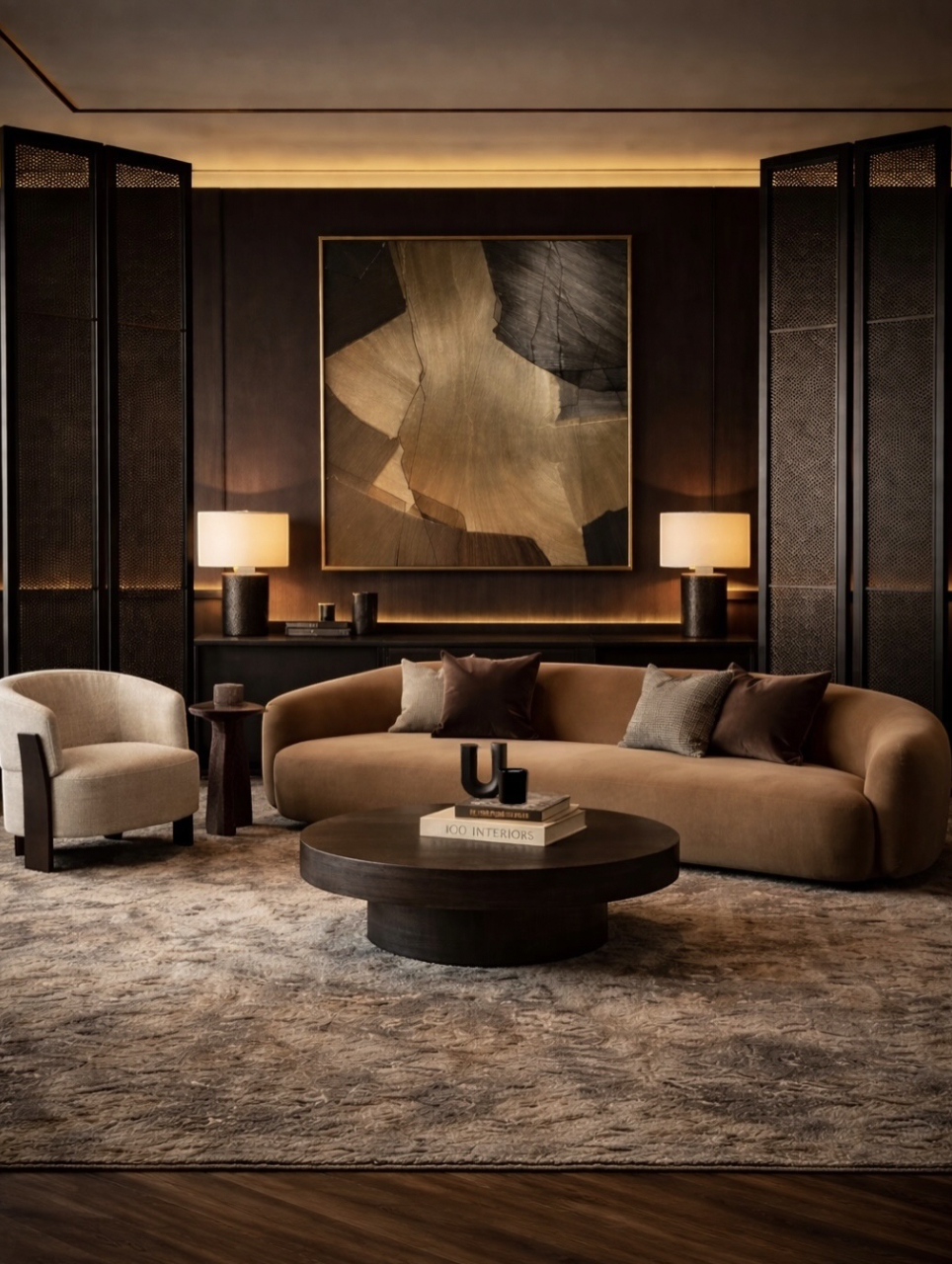 Ánh sáng Modern Luxury đề cao sự tiết chế, kiểm soát có chủ đích và khả năng tôn lên vẻ đẹp vật liệu (Nguồn hình: Internet)