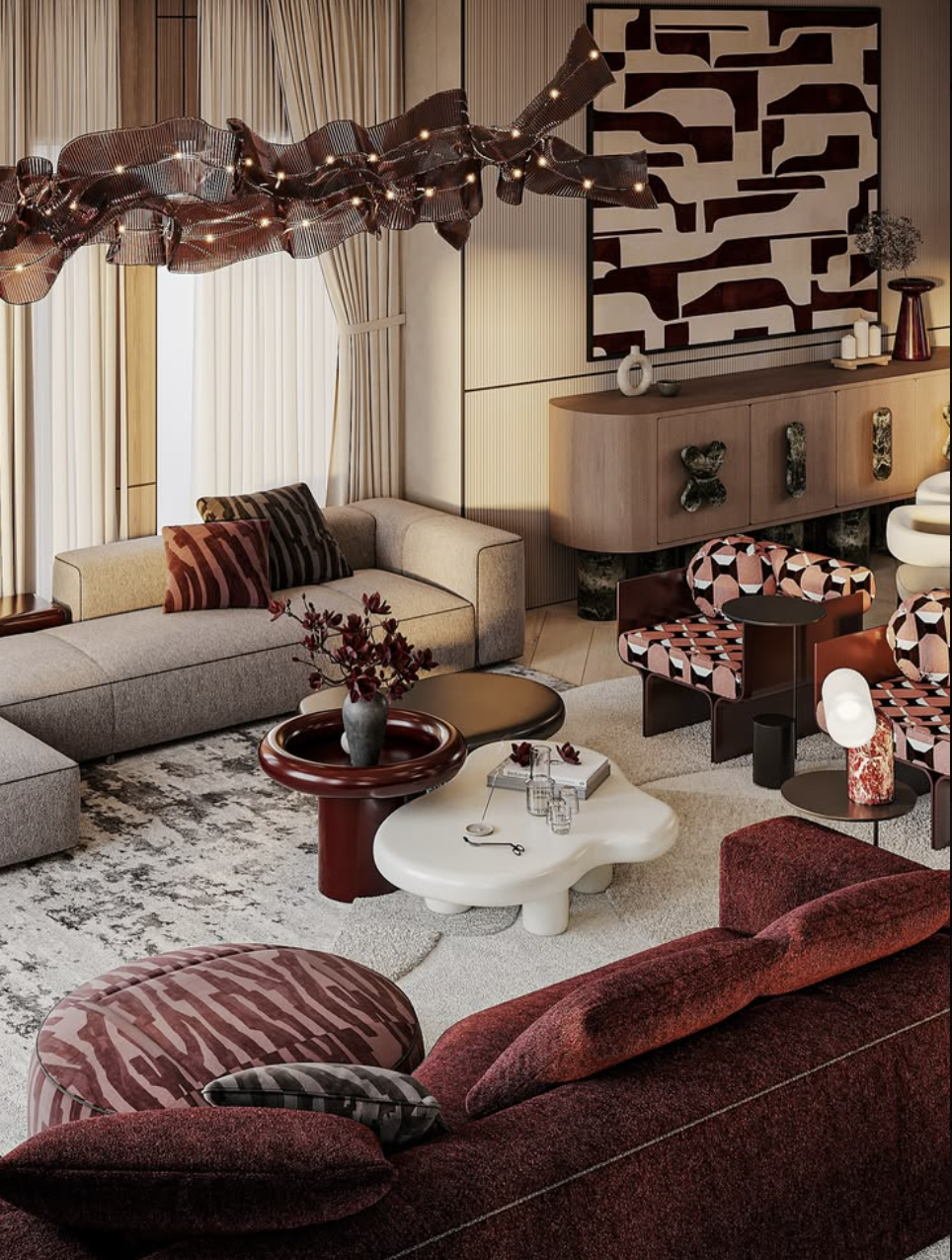 Eclectic tạo nên không gian cá tính bằng cách kết hợp đa dạng phong cách, chất liệu nhưng vẫn đảm bảo sự thống nhất tổng thể (Nguồn hình: Internet)